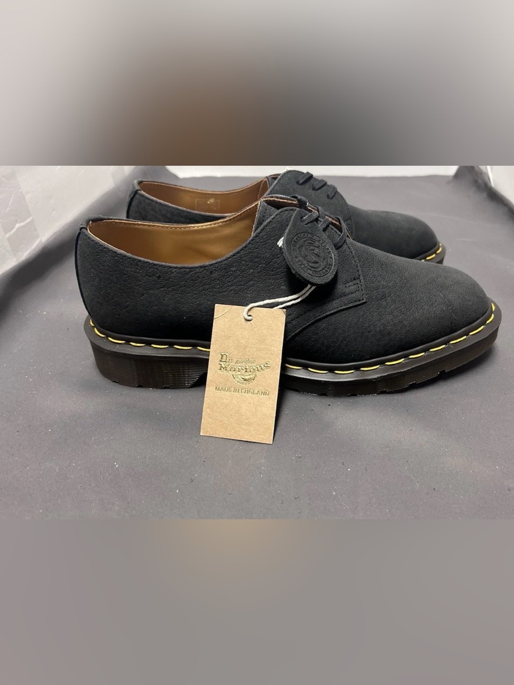 NEW Dr. Martens 1461 Made in England Nubuck Leather Oxford Shoes Men Sz 7/Wm 8